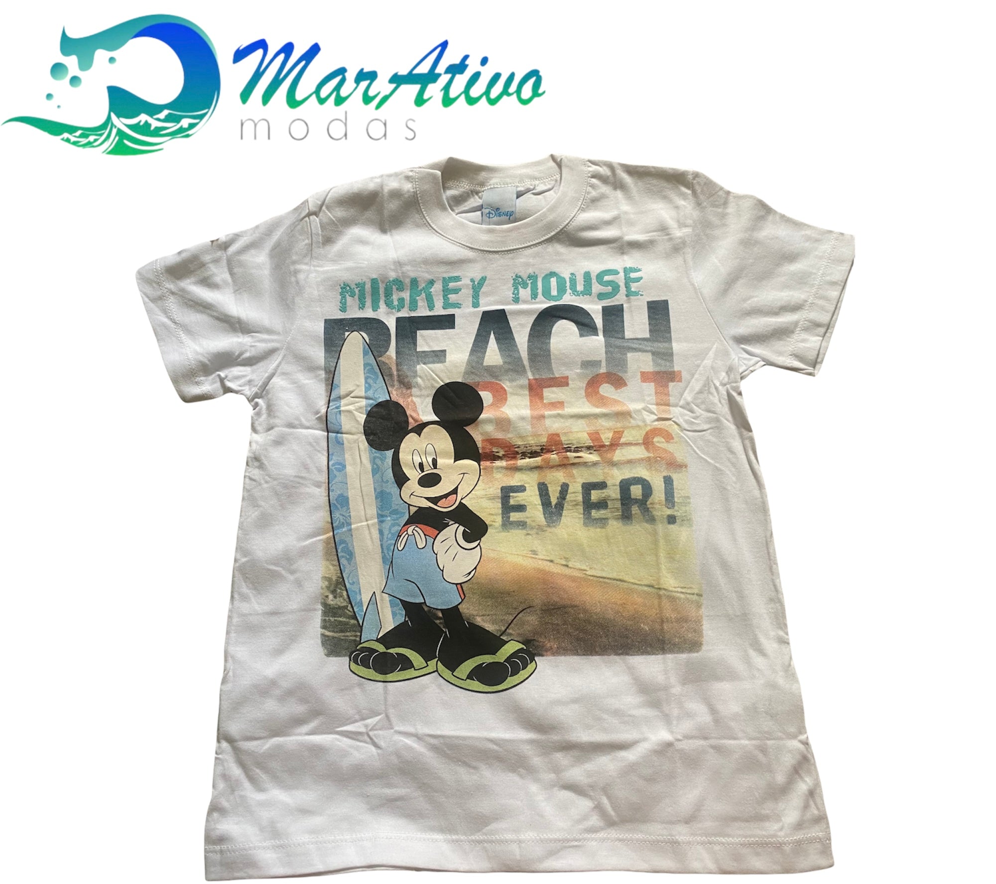Camiseta manga curta infantil Mickey